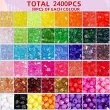 840 chiếc/1400 chiếc hạt pha lê - cắt cạnh, 28 màu, hạt pha lê acrylic thon đôi 6mm dùng làm vòng cổ, vòng tay, bông tai - Trang sức làm đồ thủ công và tự làm - Nhiều màu - Xem 5