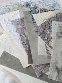 1 paquet de matériau papier à texture mixte avec 26 feuilles, autocollants de tissu vintage, autocollants de DIY esthétiques pour décorations de scrapbooking, cadeaux de fête, scrapbooking personnalisé et fournitures scolaires, fournitures scolaires pour collage de fond DIY, matériel décoratif rétro pour décoration de cadeaux de fête, cadeaux de Noël