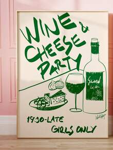 1 pezzo cartellone vintage di Après-ski senza cornice, opera d'arte invernale, pittura di sci, stampa di mini sciatori, decorazione di una accogliente baita da sci, opera d'arte per carrello bar vintage - Multicolore - Visualizzare 11