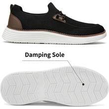 Mens Slip On Loafers Boat Shoes Non Slip Walking Shoes Running Shoes Fashion Sneakers For Men Comfort Lightweight Breathable Casual Office Shoes-20256688 - 米色 - 查看 2