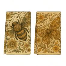 2/4 khăn lau bếp họa tiết bướm, khăn lau bát đĩa thấm hút cao và trang trí, giẻ lau, khăn ăn, khăn trang trí dụng cụ, thích hợp để trang trí ngày lễ, nấu ăn, nướng bánh, quà tặng tân gia và vệ sinh, phù hợp cho nhà bếp, phòng tắm, nhà vệ sinh - Nhiều màu - Xem 12