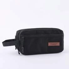 حقيبة أقلام كبيرة السعة متعددة الأغراض، حقيبة قرطاسية ذات 3 طبقات لطلاب، حقيبة تخزين