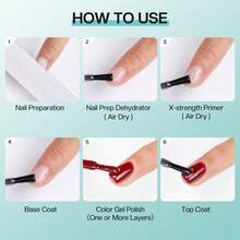 Morovan Nail Prep Dehydrate And Primer X-Strength, No Burn Non Acid Nail Primer And Dehydrator For Acrylic Powder Fast Dry 0.5oz - Trong sáng - Xem 10
