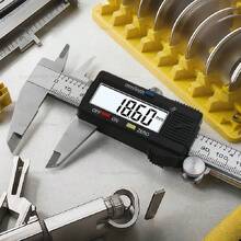 6英寸不锈钢数显卡尺、游标卡尺、千分尺、测量仪器、厚度计深度测量工具0-150mm