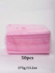 klimonla 125 piezas Alfombrilla desechable plegable de 3 capas impermeable para arte de uñas, adecuada para práctica en salón de manicura - Rosa - Ver 10