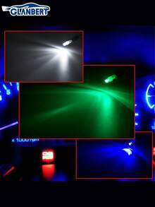 GLANBERT 10pcs T5 LED Car Dash Dashboard Lights 74 73 286 Instrument Cluster Gauge Panel Lamp Speedometer 86 17 18 Wedge Bulbs 74 73 286 - Multicolor - View 5