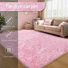 eluckya Soft And Fluffy Shag Rug – Luxurious Plush Carpet For Bedrooms And Living Rooms, Modern Shag Rug, Stain-Resistant, Machine Washable, Perfect For Valentine's Day, Room Decor, Home Decor, Bedroom Decor. An Ideal Choice For Home Decor And Dorm Rooms. - Hồng - Xem 3