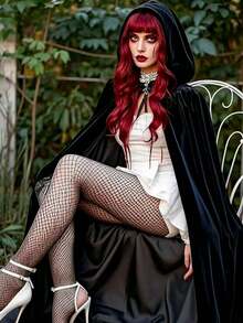 1pc Adult Festival Velvet Shawl, 150cm/59in Length, No Power Required, Suitable For Various Holiday Party Costumes And Props - Multicolor - View 5