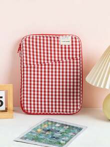 格子图案保护套/平板电脑保护套/14英寸笔记本电脑包：这款笔记本电脑包拥有多个隔层和充足的收纳空间。它是一款韩式INS风保护套，适用于10.2英寸、10.9英寸和11英寸的iPad（也可作为平板电脑保护套使用），同时兼容13英寸、13.3英寸和14英寸的笔记本电脑，可作为笔记本电脑保护套使用。这款笔记本电脑包防水便携，适合旅行和男士使用。 - 彩色 - 查看 6