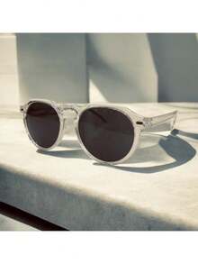 Barcelona Sunglasses – Polarized Lens | Unisex | Translucent Acetate - 無色 - 查看 3