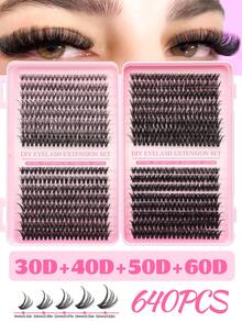10 Reihen 200 Stück individuelle Wimpernbüschel 30/50/80/100D D-Locken 8-16mm DIY Wimpernbüschel Manga Wimpern Extra dick&flauschig&natürlich aussehend Wiederverwendbares individuelles Wimpernverlängerungs-Set zum Selbstgebrauch Zuhause oder unterwegs für den täglichen Gebrauch&Hochzeit&Dates&Partys&Reisen&Frühlingstag Wimpernbüschel, Wimpernbüschel, individuelle Wimpern, Wimpern, Fake Wimpern
