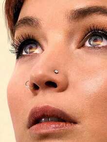 AVYRING 1/3/6Pcs Nose Piercing Gun Disposable Sterile Piercing Unit For Self Nose Piercing Bulit-In CZ Stainless Steel Nose Stud - Multicolor - View 3