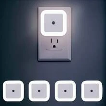 2/4 luces nocturnas LED con sensor automático de anochecer a amanecer, ideales para pasillos, dormitorios, cocinas y escaleras. - Tipo de Enchufe A USA (110-127V) - Ver 9