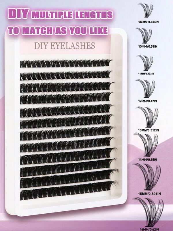 240 عنقود رموش لينة 80D رموش فردية سميكة عنقود رموش امتداد رموش منحنية D رموش فردية 9-16 ملم عنقود رموش رقيقة رموش منحنية سميكة مناسبة لامتداد رموش DIY، مناسبة للمكياج اليومي أو الخروج