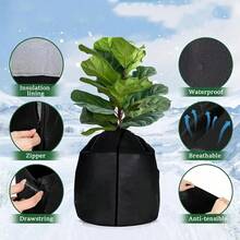 1pc Plant Frost Cover, Plant Freeze Jacket With Drawstring And Zipper Bag, Suitable For Plants, Trees, Shrubs, Frost Protection Blanket To Extend Growing Season, Zipper Closure And Waterproof Lining, For Freeze Protection And Plant Growth Promotion - Multicolor - View 4