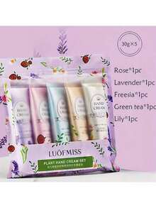 5pcs Gift Set Fragrant Hand Cream - Deep Moisturizing, Refine Pores, Tighten Skin, Reduce Dryness & Rough Texture On Hands - Gift Pack