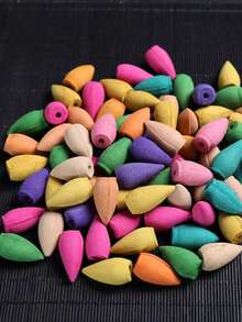 1pc Resin Crafted Waterfall Incense Burner, Reverse Flow Incense Burner, Mountain Tower Incense Holder, Decorative Incense Stand, Room Decor, Dining Table Decor, Creative Home Gift - Multicolor - View 12