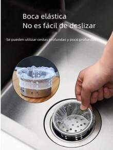 100个一次性厨房水槽垃圾过滤网 排水池水槽洗碗机沥水网 厨房水槽过滤器 浴室水槽网袋 排水收集 厨房食物垃圾收集 (颜色款式随机)