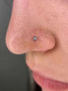 AVYRING 1/3/6Pcs Nose Piercing Gun Disposable Sterile Piercing Unit For Self Nose Piercing Bulit-In CZ Stainless Steel Nose Stud - Multicolor - View 2