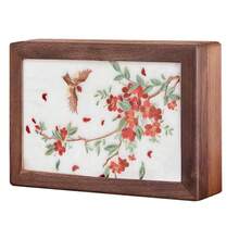 Solid Wood Jewelry Storage Box Ladies Retro Wooden Necklace Jewelry Bracelet Watch Display Box Handmade Wedding Birthday Anniversary Jewelry Collection Box - màu nâu - Xem 11