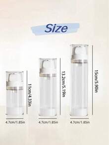 1pc Refillable Transparent Vacuum Pump Dispenser Bottle, Travel Cosmetic Container For Lotions, Serums, Shampoos, Suitable For Business Trips And Outdoor Activities, Great For Halloween, Christmas Travel