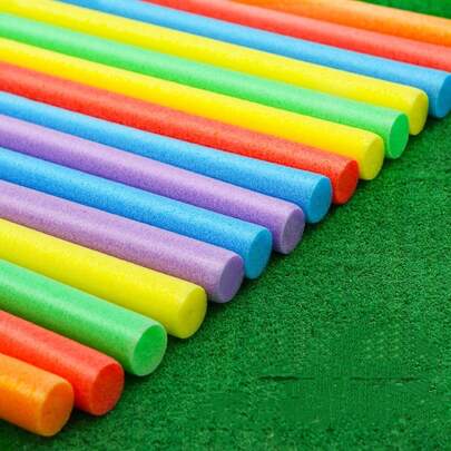 Gymnastics Sponge Sticks, Foam Rods, Solid Round Bars, Colorful Soft Rods, Pool Foam Bars, Collision Foam, Fitness Foam Bars
