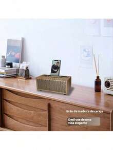 ONEX Retro Vintage Radio Portable Bluetooth Speaker With FM Radio And Phone Holder - Vàng - Xem 9