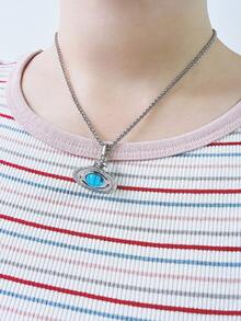 Vivienne Westwood New Petite Orb Pendant Necklace - Blue - View 5