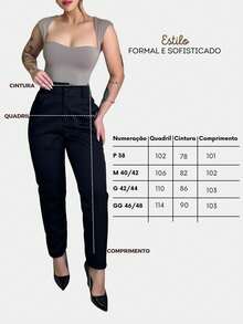 Women's High Waist Pleated Tailored Pants, Formal, Casual, Elegant - 黑色 - 查看 4