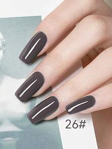 AiFer 4 Bottles 15ml Grey Series Solid Color Removable Gel Polish Set, Suitable For Nail Salon DIY, New Year Holiday Manicure, UV Lamp Nail Art Design Decoration, Home Manicure Gift, For Women - Grey - View 8