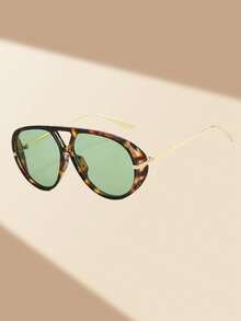 Nuevas gafas de moda con montura de aviador de estilo retro clásico, adecuadas para uso casual diario, con un estilo versátil para fiestas punk al aire libre y en la calle