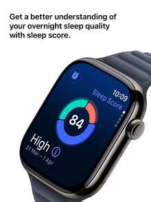 Apple Watch Series 11 GPS Smartwatch introducerar sömnpoäng | Upp till 24 timmars batteritid | Vakna till din sömnpoäng | Håll ett öga på sömnapné | Följ ditt hjärta i EKG-appen | Håll pulsen med pulsappen | Cykelspårning håller dig på toaletten | Få retrospektiva ägglossningsuppskattningar | Mät ditt blodsyre. Det är en hisnande innovation - Ljussvart - Visa 3