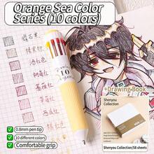 1pc Multicolor Retractable Ballpoint Pen, 10/28/58 Color Options, Colorful Pens For Art, Painting, Journaling, Drawing, School Supplies