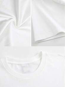 1pc blusas para mujer blusas elegantes dama playera de mujer blusas mexicanas de septiembre ángel con gafas de corazón T shirt 180g negro y blanco algodón patrón de impresión ángel lindo algodón de alta calidad cuello redondo ajuste básico holgado hombres y mujeres transpirable versátil lavable a máquina cómoda talla S ~ 3XL diario casual deportes imprescindible para el verano - Blanco - Ver 3