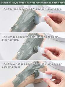 Face Mask Applicator Brushes, Mini Makeup Spatula Portable Beauty Tools Set For Facial Mud, Cosmetic Mask, Facial Clay, Eye Mask, Body Lotion, Body Butter, Serum, Cream. 3PCS Soft Silicone Brush Suit