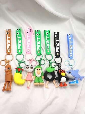 1pc Classic "Shan Hai Jing" Keychain, Abstract Tung Tung Sahur Wooden Doll Pendant, Quirky Creative Key Chain, National Style Cultural Creative Small Item, Student Personalized Accessory, Y2K Italian Brainrot Animal Keychain, Interesting Shan Hai Jing Keychain, Italian Brainrot Cute Pendant, Tung Tung Tung Sahur Funny Cartoon Doll Decoration, Tralalerotralala Creative Small Gift, Bag Decoration, Girlfriend/Couple Small Gift