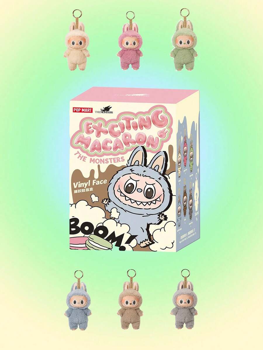 Pop Mart POP MART LABUBU THE MONSTERS Blind Box (1PC), 100% Authentic - Bag & Car Pendant & Keychain - Halloween Collectible Gifts - Sealed Mystery Box - Random Sealed Collectible (One Box Only) Final Sell - 灰色 - 查看 1