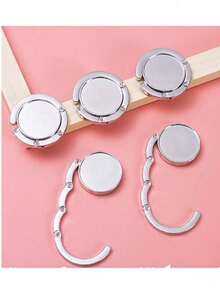 1pc Table Edge/Bag Hanger Portable Handbag Holder Stand For Table, Desk, Compact Bag And Accessories (Desk Thickness Must Not Exceed 7 Cm/Tabletop Overhang Must Not Exceed 4 Cm)