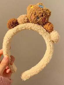 2 piezas/1 pieza Diadema con orejas de gato leopardo, orejas de conejo, orejas de oso, decoración de ambiente, accesorios de disfraz para fiesta de Halloween para adultos y niños