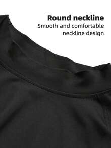 5-Pack Men's Mock Neck Fitted Workout Tees - Quick-Dry, Breathable & Medium Stretch Athletic Shirts For Gym, Running, Cycling & Everyday Wear - Nhiều màu - Xem 6