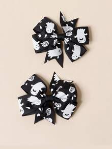 2/8 sztuk dla dziewczynek, śliczne spinki do włosów z motywem dyni, ducha, czarodzieja, potwora, nietoperza, spinki do grzywki, ozdoby do kucyka, odpowiednie na przyjęcia świąteczne, akcesoria do włosów na Halloween