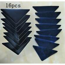 8pcs/16pcs Reusable GripMax Anti-Slip Carpet Corner Protectors - Firmly Secure Carpets, Suitable For Home, Office, Entryways - Prevent Carpet Shifting - Black - View 6