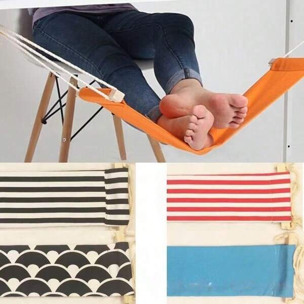 1pc Foot Hammock, Foot Rest Hammock To Relieve Foot Fatigue, Hang On Desk For Office Use