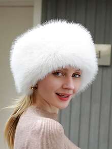 Classic New Solid Color Faux Fur Thick Fur Headband, Headwrap, Earwarmer, Headband For Autumn/Winter Fall