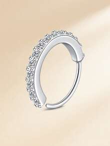 1 件 20G 吊坠鼻环女式不锈钢鼻穿孔饰品软骨耳环 CZ 花朵领结水滴十字耳屏耳轮唇穿孔，银金吊坠鼻环吊坠鼻穿孔首饰套装可爱鼻环耳环吊坠软骨耳环女士时尚配饰