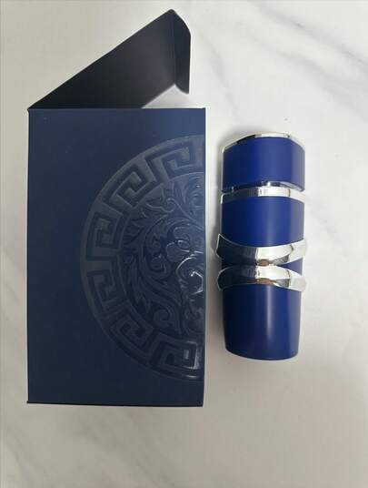 Lattafayara 100ml Perfume Spray -Azure Ocean Car Vent Clip, Refreshing Sea Lavender Coconut Aroma, Elegant Cobalt Glass Design, Revitalizing Car Freshener Summer Adventures, Seaside Journeys & Valentine's Surprises