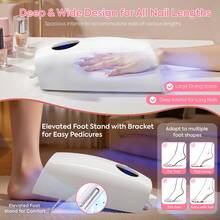 45LEDS Rechargeable UV LED Nail Dryer Removable With Support With LCD Display Convenient Nail Lamp With Handle Used To Quickly Dry All Gel Nail Polish Professional Nail Enhancement Tools