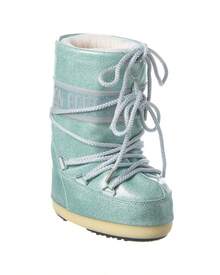 Moon Boot® Icon Jr Glitter Boot - Black - View 1