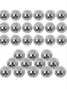 Boule de cristal de Noël, boule de plastique à effet disco, petit miroir réflecteur, pendentif miroir