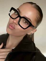 1 PC Square Frame Eyeglasses Clear Lens For Reading, Gaming, TV,Computer And Phones Glasses Accessories For Women Men,Blue Light Glasses For Women